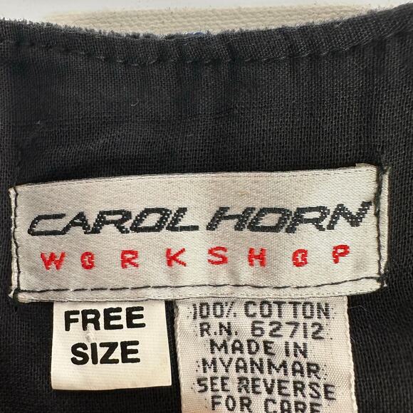 Carol Horn Workshop Boho Sequins Velvet Metallic Quilted One Size - Picture 8 of 8